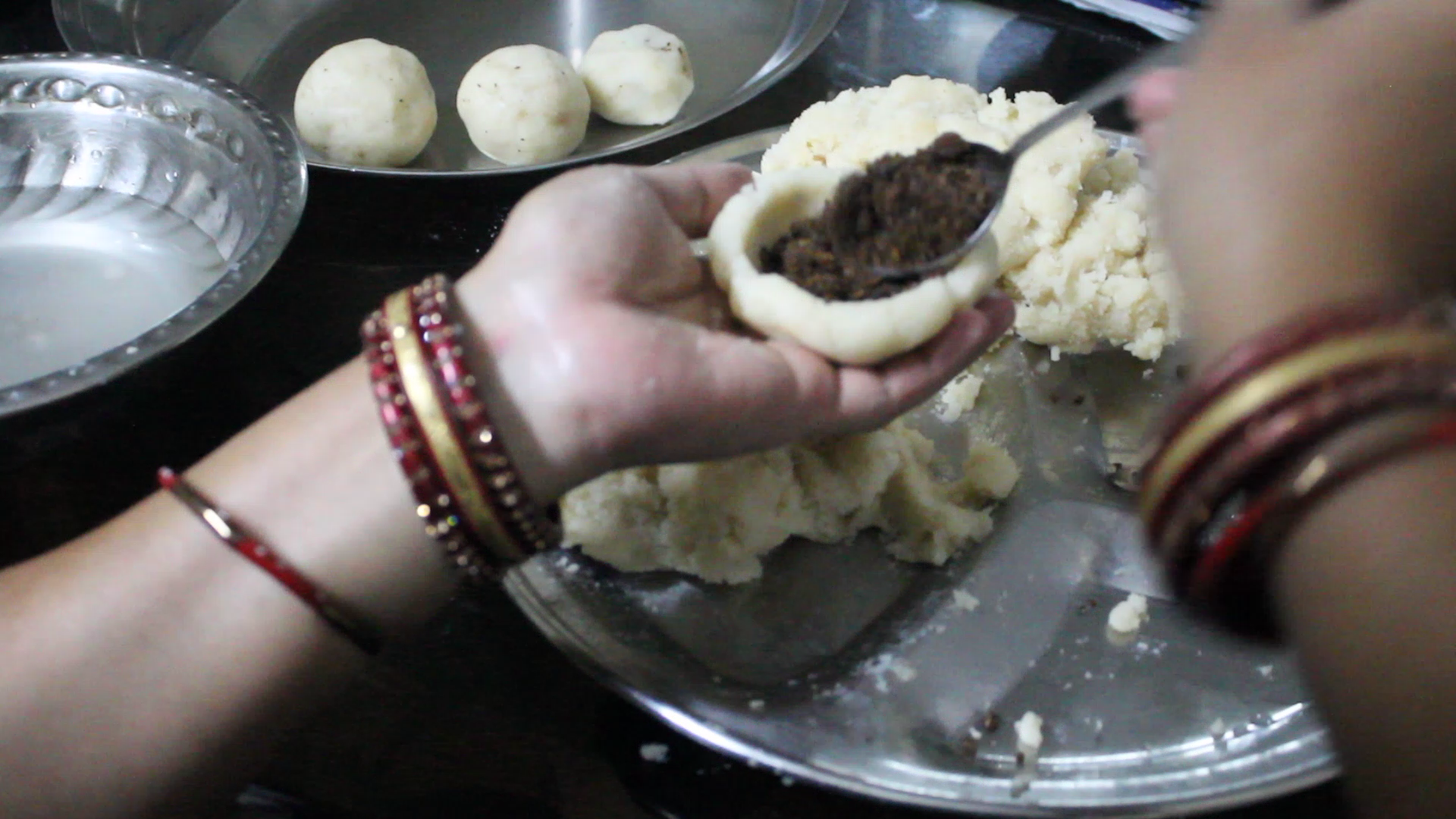 Suji Manda Pitha/Sweetened Coconut Stuffed Semolina Dumplings Recipe